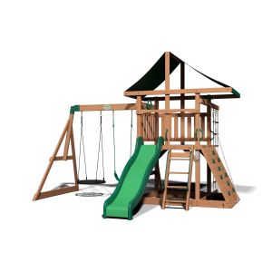 Aire de jeux en bois de cèdre pour 9 enfants Grayson Peak de Backyard