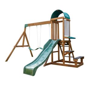 Aire de jeux en bois naturel Wilderness Point de Kidkraft