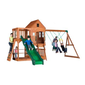 Aire de jeux en bois enfant Hill Crest - Backyard