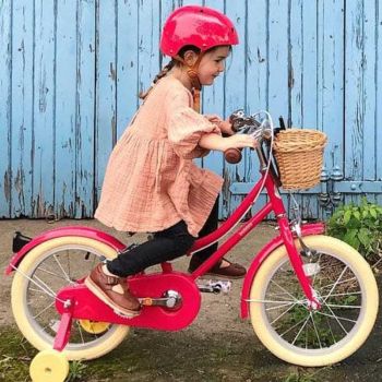 Casque vélo rouge cerise Bobbin