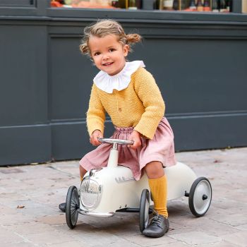 Porteur blanc ivoire pour enfant de 1 à 3 ans Roadster Baghera