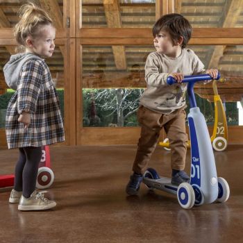 Trottinette 3 roues bleue pour les 2 - 4 ans Dino Italtrike