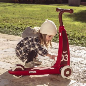 Trottinette 3 roues rouge pour les 2 - 4 ans Dino Italtrike