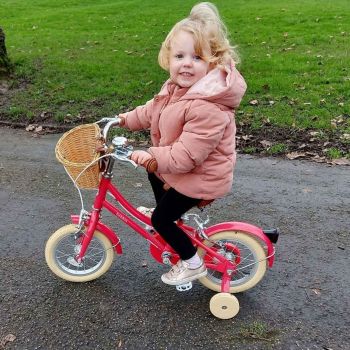 Vélo enfant 12 pouces rouge cerise Gingersnap Bobbin