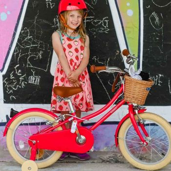 Vélo enfant 16 pouces rouge cerise Gingersnap Bobbin