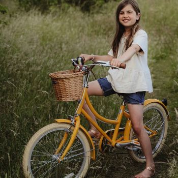 Vélo jaune 20 pouces Bobbin Gingersnap enfant 6 à 9 ans